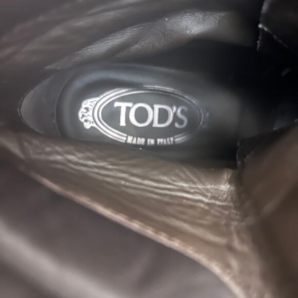 Tod's Aspen Penny Lu Lace Up Heeled Brown Boots Size 36.5 - Picture 9 of 13